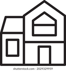 ilustración vector y estilo de la casa del logotipo. en el fondo blanco. Signo de iconos de la colección moderna para el concepto móvil y el diseño de aplicaciones web. El diseño es perfecto.
