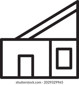 Vektorgrafik und Logo-Haus umreißt Stil. Symbol auf weißem Hintergrund. Symbol aus der modernen Kollektion für mobiles Konzept und Web-Apps Design. Schönes Design perfekt.