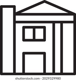 ilustración vector y estilo de la casa del logotipo. en el fondo blanco. Signo de iconos de la colección moderna para el concepto móvil y el diseño de aplicaciones web. El diseño es perfecto.