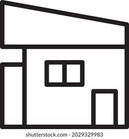 illustration vector and logo house outlines style. icon on white background. Icon sign from modern collection for mobile concept and web apps design. Nice design perfect.