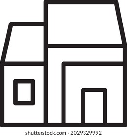 illustration vector and logo house outlines style. icon on white background. Icon sign from modern collection for mobile concept and web apps design. Nice design perfect.