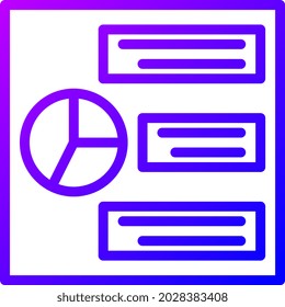 illustration vector and logo icon bussines plan gradient style. icon on white background. Icon sign from modern collection for mobile concept and web apps design. Nice design perfect.