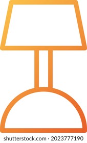 illustration vector and logo lamp flat line style. icon on white background. Icon sign from modern collection for mobile concept and web apps design. Nice design perfect.