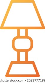 Vektorgrafik und Logo-Lampe flachen Stil. Symbol auf weißem Hintergrund. Symbol aus der modernen Kollektion für mobiles Konzept und Web-Apps Design. Schönes Design perfekt.