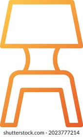 illustration vector and logo lamp flat line style. icon on white background. Icon sign from modern collection for mobile concept and web apps design. Nice design perfect.