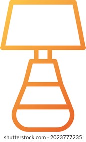 illustration vector and logo lamp flat line style. icon on white background. Icon sign from modern collection for mobile concept and web apps design. Nice design perfect.
