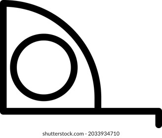 illustration vector and logo measuring tape outlines style. icon on white background. Icon sign from modern collection for mobile concept and web apps design. Nice design perfect.