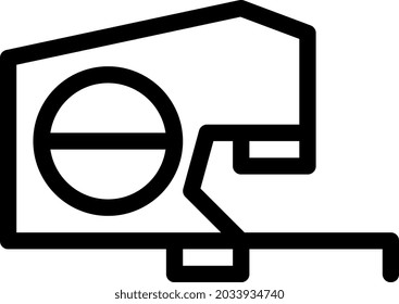 ilustración vectorial y logotipo medir el estilo del contorno de cinta. en el fondo blanco. Signo de iconos de la colección moderna para el concepto móvil y el diseño de aplicaciones web. El diseño es perfecto.