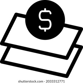 illustration vector and logo money dualtone style. icon on white background. Icon sign from modern collection for mobile concept and web apps design. Nice design perfect.