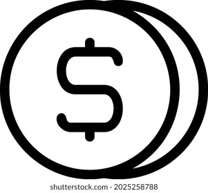 illustration vector and logo money outlines style. icon on white background. Icon sign from modern collection for mobile concept and web apps design. Nice design perfect.