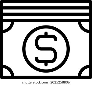 illustration vector and logo money outlines style. icon on white background. Icon sign from modern collection for mobile concept and web apps design. Nice design perfect.