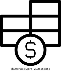 illustration vector and logo money outlines style. icon on white background. Icon sign from modern collection for mobile concept and web apps design. Nice design perfect.