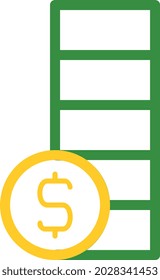 illustration vector and logo money outlines style. icon on white background. Icon sign from modern collection for mobile concept and web apps design. Nice design perfect.