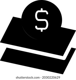 illustration vector and logo money solid style. icon on white background. Icon sign from modern collection for mobile concept and web apps design. Nice design perfect.
