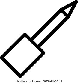 ilustración vector y destornillador de logotipo contorno estilo. en el fondo blanco. Signo de iconos de la colección moderna para el concepto móvil y el diseño de aplicaciones web. El diseño es perfecto.