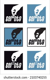 Illustration, vector logo, to select
