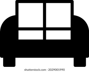 Vektorgrafik und Logo-Sofa-Dualtone-Stil. Symbol auf weißem Hintergrund. Symbol aus der modernen Kollektion für mobiles Konzept und Web-Apps Design. Schönes Design perfekt.