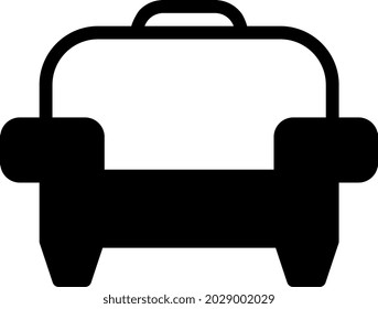 Vektorgrafik und Logo-Sofa-Dualtone-Stil. Symbol auf weißem Hintergrund. Symbol aus der modernen Kollektion für mobiles Konzept und Web-Apps Design. Schönes Design perfekt.