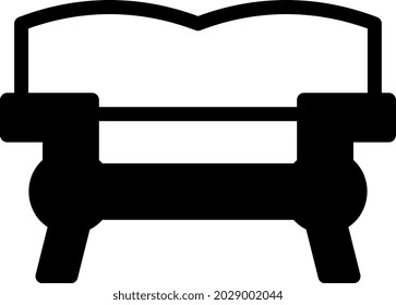 illustration vector and logo sofa dualtone style. icon on white background. Icon sign from modern collection for mobile concept and web apps design. Nice design perfect.