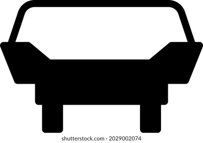 ilustración vectorial y logo estilo dualtone sofá. en el fondo blanco. Signo de iconos de la colección moderna para el concepto móvil y el diseño de aplicaciones web. El diseño es perfecto.