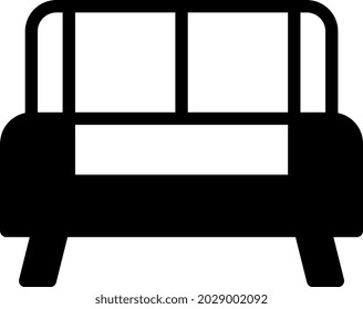 ilustración vectorial y logo estilo dualtone sofá. en el fondo blanco. Signo de iconos de la colección moderna para el concepto móvil y el diseño de aplicaciones web. El diseño es perfecto.