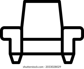 ilustración vectorial y el estilo del sofá de logotipo. en el fondo blanco. Signo de iconos de la colección moderna para el concepto móvil y el diseño de aplicaciones web. El diseño es perfecto.