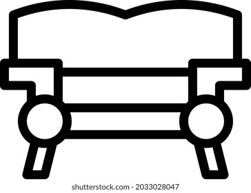 illustration vector and logo sofa oulines style. icon on white background. Icon sign from modern collection for mobile concept and web apps design. Nice design perfect.