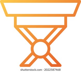 illustration vector and logo table gradient style. icon on white background. Icon sign from modern collection for mobile concept and web apps design. Nice design perfect.