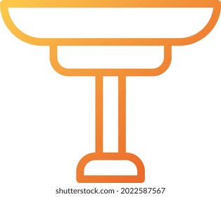 illustration vector and logo table gradient style. icon on white background. Icon sign from modern collection for mobile concept and web apps design. Nice design perfect.