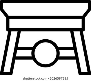 estilo de gradiente de tabla vectorial y logotipo de ilustración. en el fondo blanco. Signo de iconos de la colección moderna para el concepto móvil y el diseño de aplicaciones web. El diseño es perfecto.