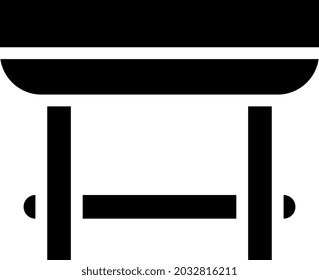 illustration vector and logo table solid style. icon on white background. Icon sign from modern collection for mobile concept and web apps design. Nice design perfect.