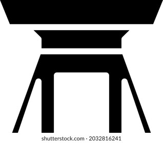 illustration vector and logo table solid style. icon on white background. Icon sign from modern collection for mobile concept and web apps design. Nice design perfect.