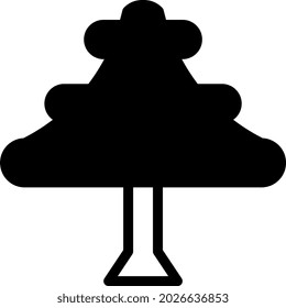 illustration vector and logo tree dualtone style. icon on white background. Icon sign from modern collection for mobile concept and web apps design. Nice design perfect.