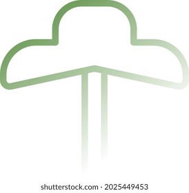 illustration vector and logo tree gradient style. icon on white background. Icon sign from modern collection for mobile concept and web apps design. Nice design perfect.