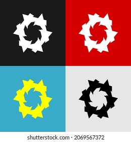 eine Illustration eines Vektorlogos für eine Vielzahl von Anforderungen. Geeignet für Community- oder Firmenlogos 