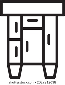 illustration vector and logo wardrobe line style. icon on white background. Icon sign from modern collection for mobile concept and web apps design. Nice design perfect.