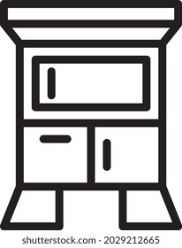 illustration vector and logo wardrobe line style. icon on white background. Icon sign from modern collection for mobile concept and web apps design. Nice design perfect.