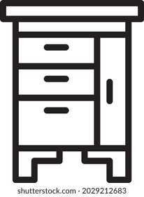 illustration vector and logo wardrobe line style. icon on white background. Icon sign from modern collection for mobile concept and web apps design. Nice design perfect.