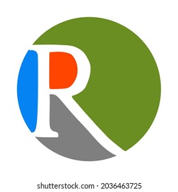 Illustration of a vector logotype alphabet or letter R template for a logo or symbol.