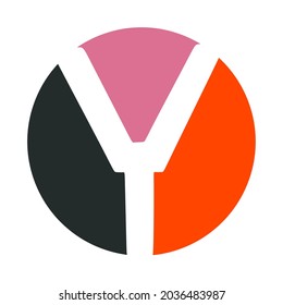 Illustration of a vector logotype alphabet or letter Y template for a logo or symbol.