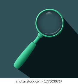 Illustration Vector of Magnifying Flat Logo