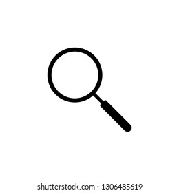 Illustration vector of magnifying glass or search icon in flat design.