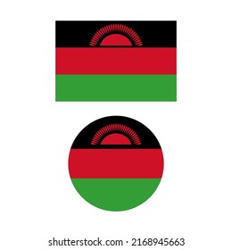 Illustration vector of Malawi flag, Vector of malawi flag