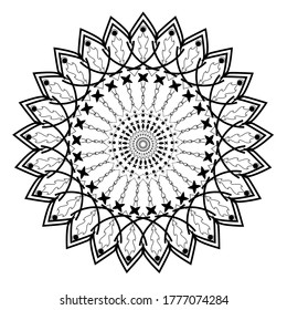 vector de ilustración de mandala. diseño artístico para cualquier fondo
