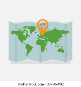 Illustration vector of map