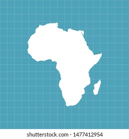 illustration vector map of Africa