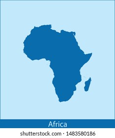 illustration vector map of Africa