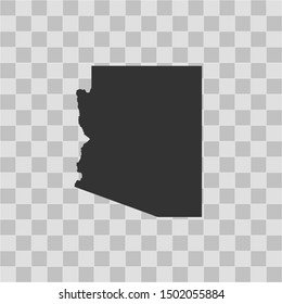 illustration vector map of Arizona