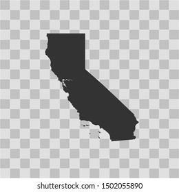 illustration vector map of California