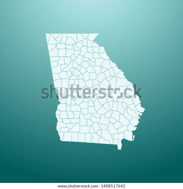 Illustration Vector Map Georgia Stock Vector Royalty Free Shutterstock